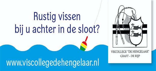 Rustig vissen bij u achter in de sloot - klik hier!